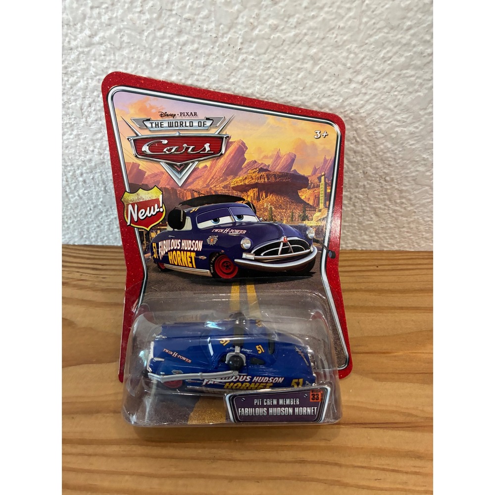 Disney Pixar Cars Pit Crew Member Fabulous Hudson Hornet Diecast Mattel 33
